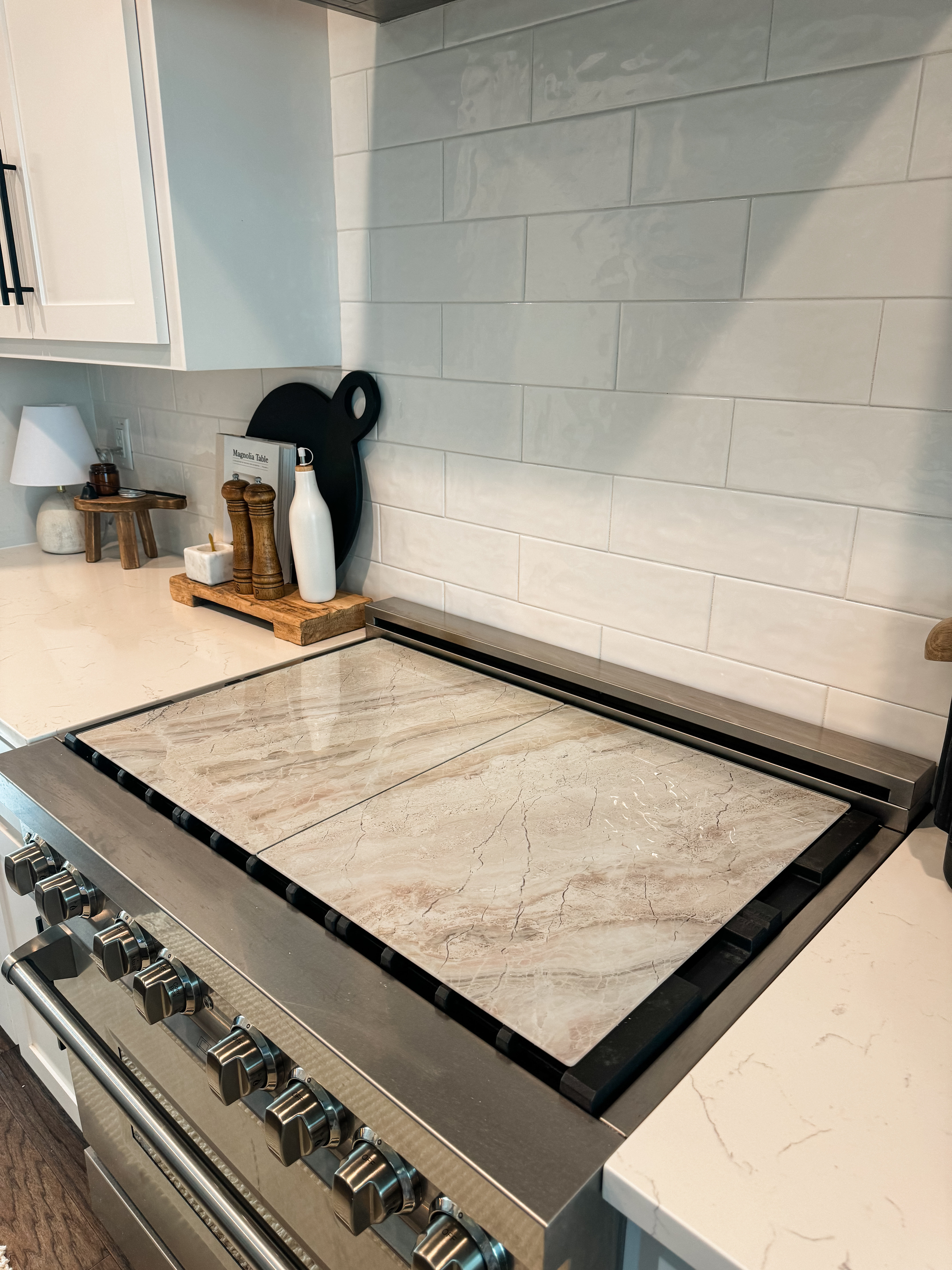 Festive Fit Home Beige Stove Top Cover | Gas & Electric Festive Fit Home Beige Stove Top Cover | Gas & Electric